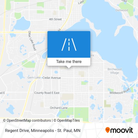 Mapa de Regent Drive