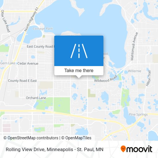 Rolling View Drive map
