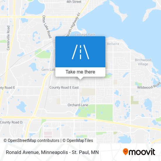 Ronald Avenue map