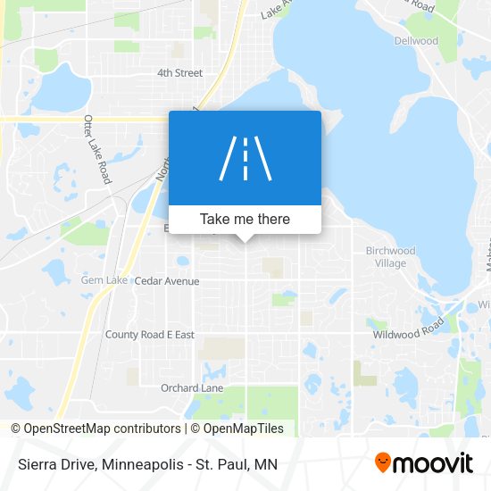 Mapa de Sierra Drive