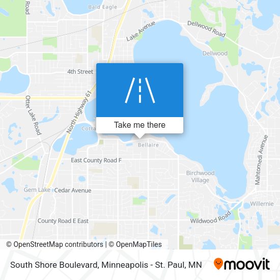 South Shore Boulevard map