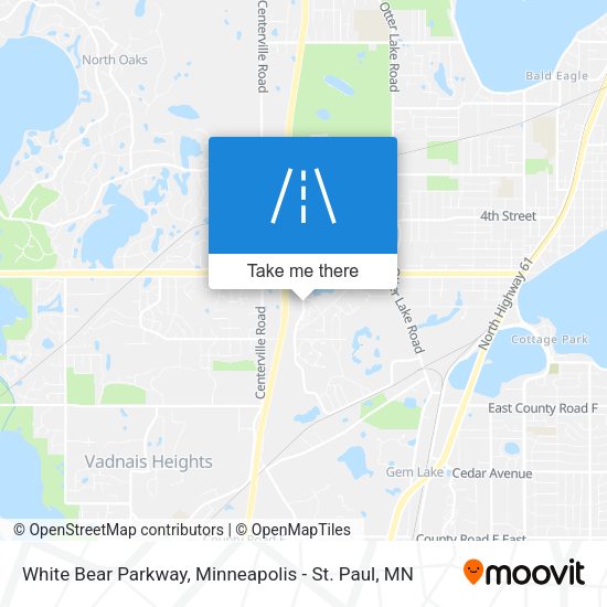 White Bear Parkway map
