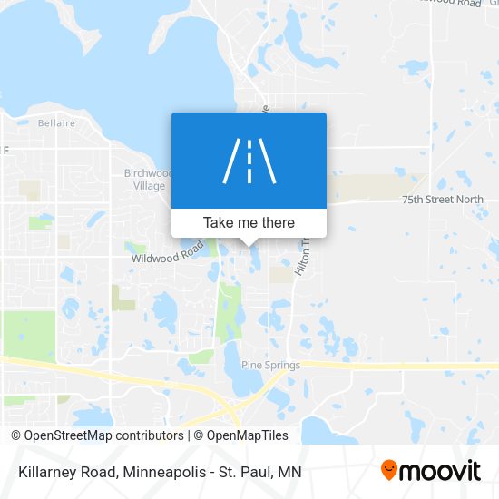 Killarney Road map
