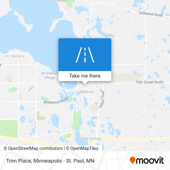 Trim Place map