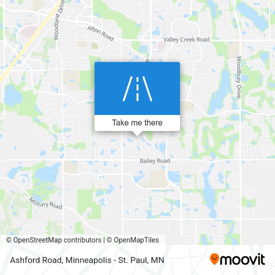 Ashford Road map