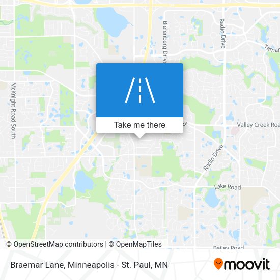 Braemar Lane map