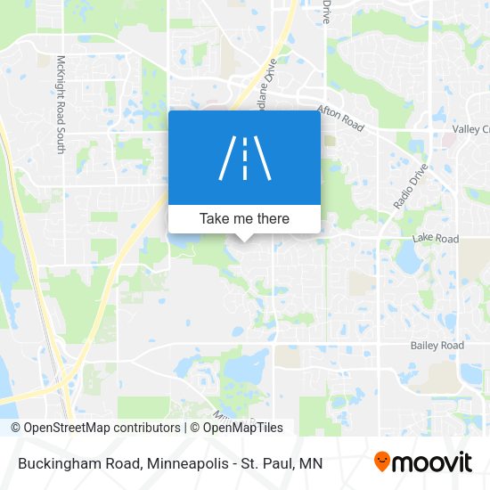 Buckingham Road map