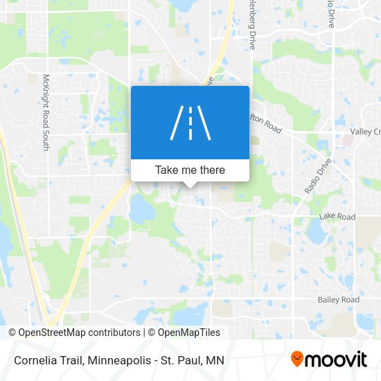 Cornelia Trail map