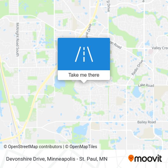 Mapa de Devonshire Drive