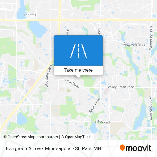 Evergreen Alcove map