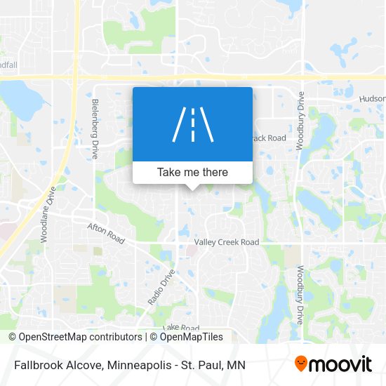 Mapa de Fallbrook Alcove