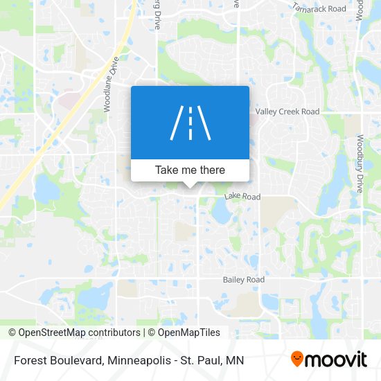 Forest Boulevard map