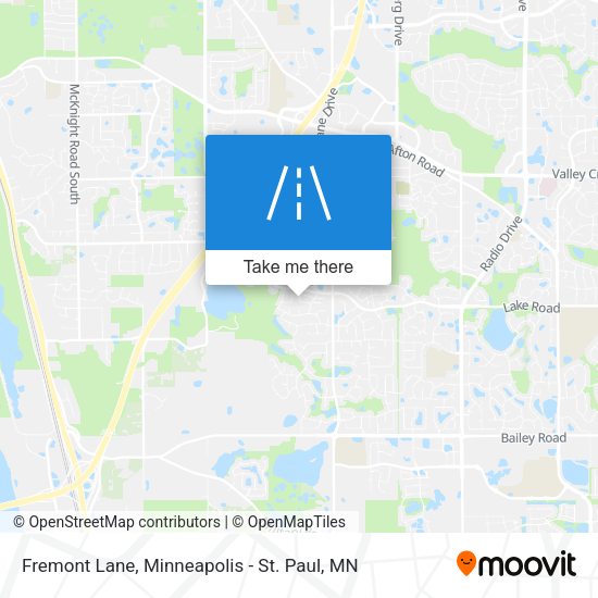 Fremont Lane map