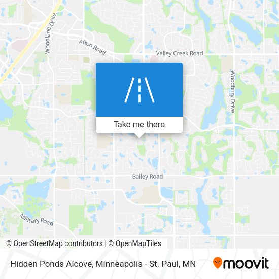 Mapa de Hidden Ponds Alcove