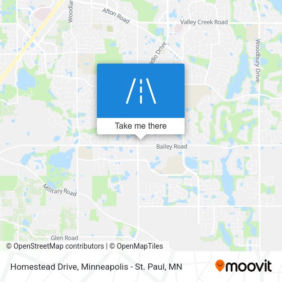 Homestead Drive map