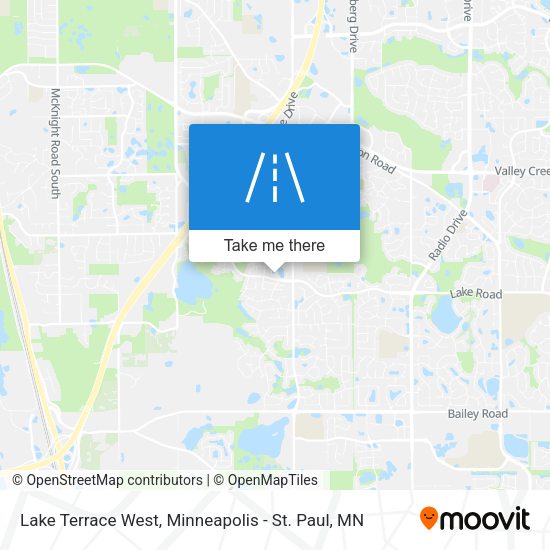 Lake Terrace West map