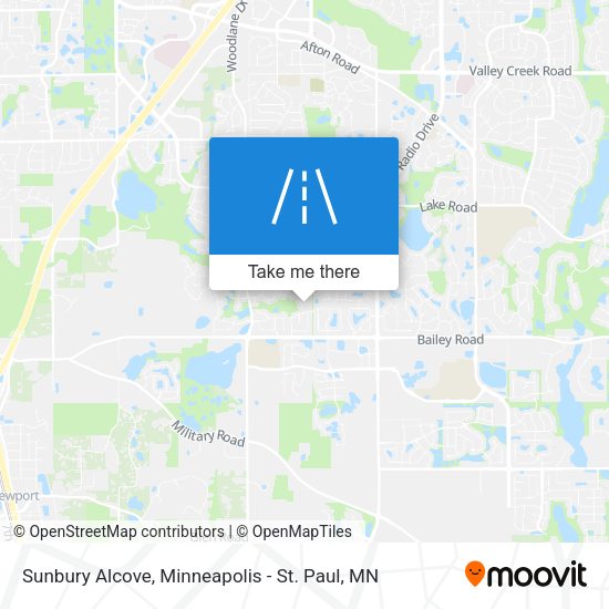 Sunbury Alcove map