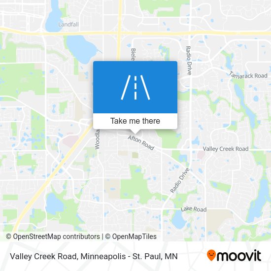 Valley Creek Road map