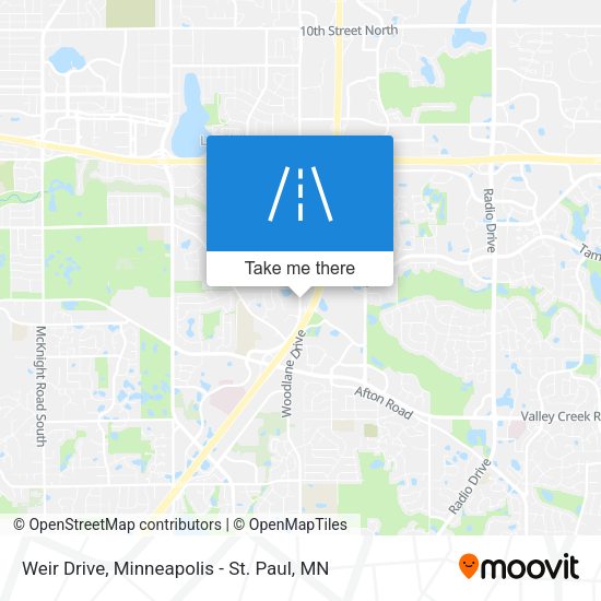 Weir Drive map