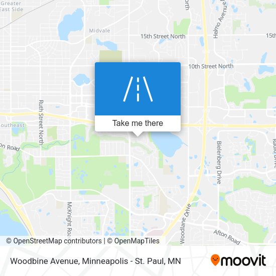 Mapa de Woodbine Avenue
