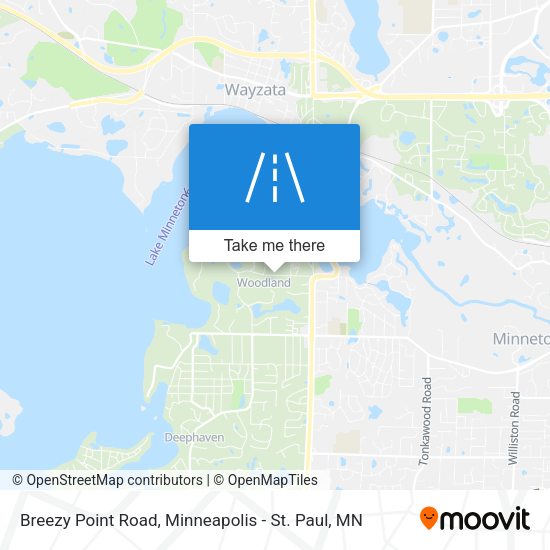 Breezy Point Road map