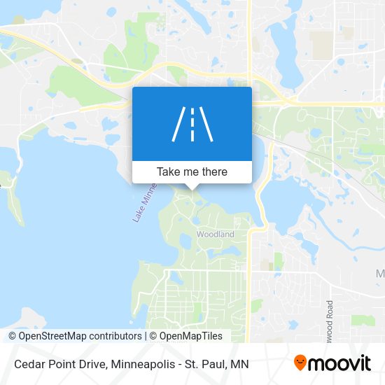 Mapa de Cedar Point Drive