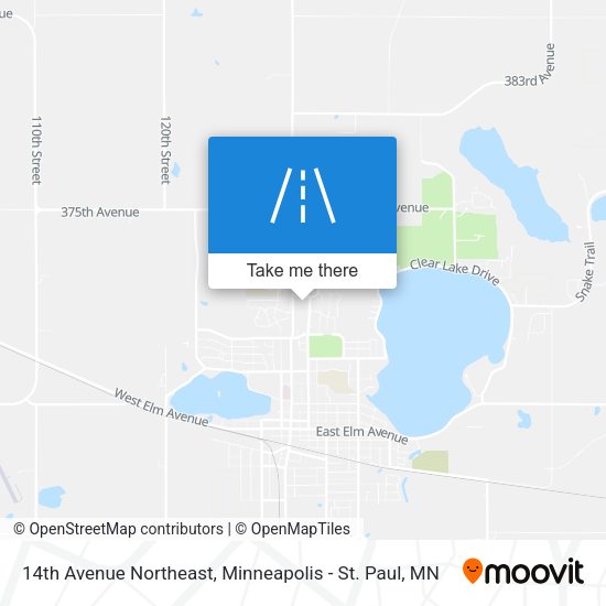 14th Avenue Northeast map