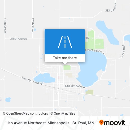 11th Avenue Northeast map