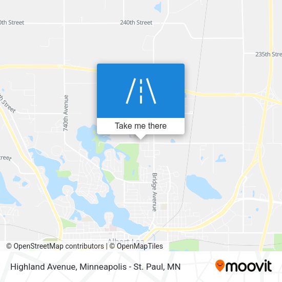 Highland Avenue map