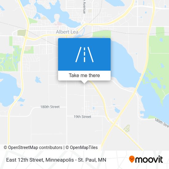 East 12th Street map