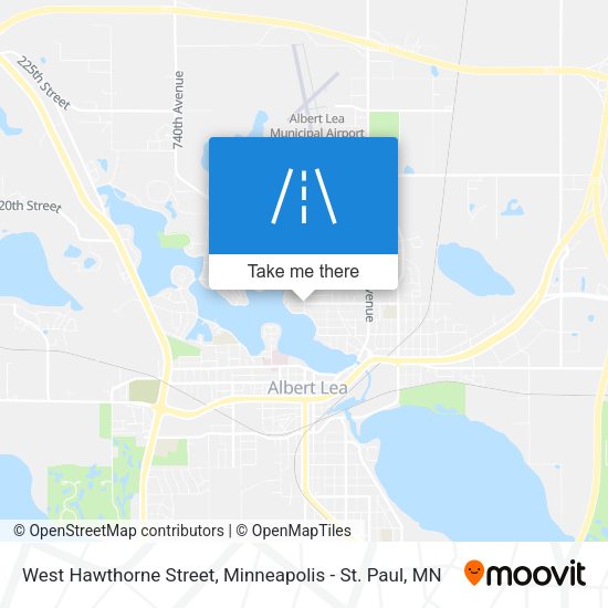 Mapa de West Hawthorne Street