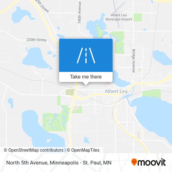 Mapa de North 5th Avenue