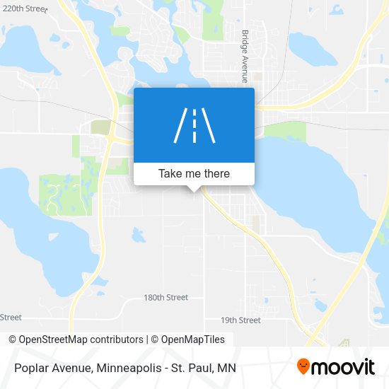 Mapa de Poplar Avenue