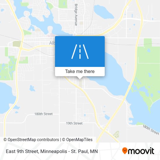 East 9th Street map