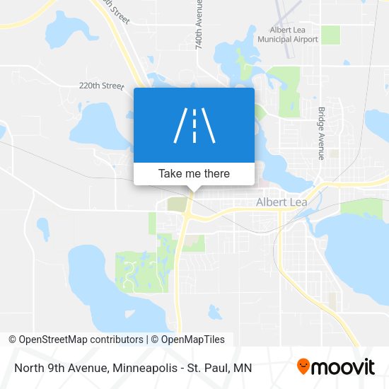 Mapa de North 9th Avenue