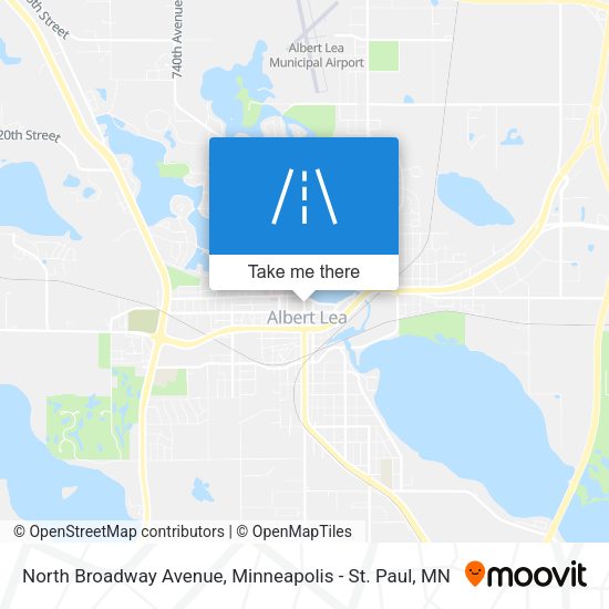 North Broadway Avenue map