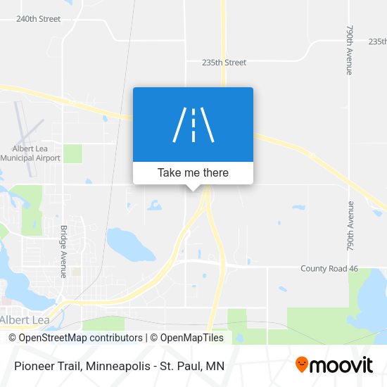 Pioneer Trail map