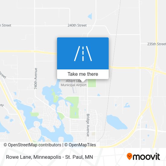 Mapa de Rowe Lane
