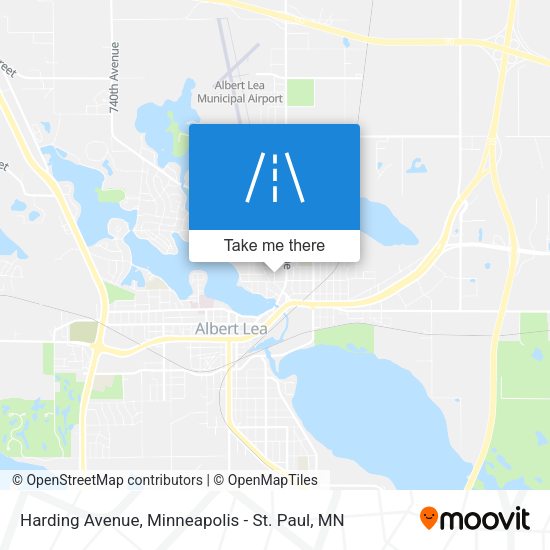Harding Avenue map