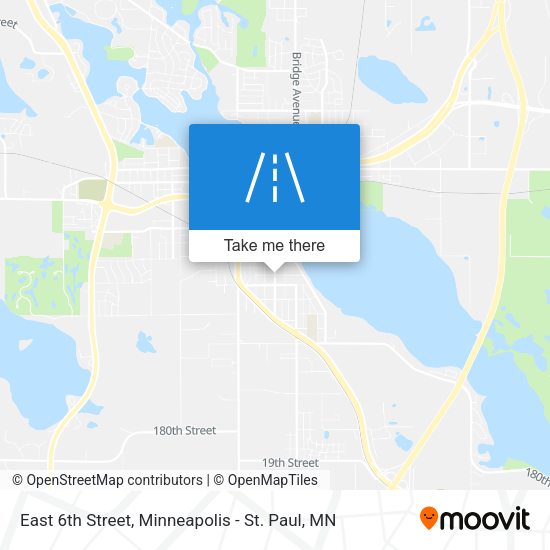 East 6th Street map