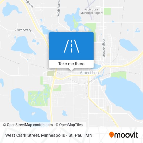 West Clark Street map