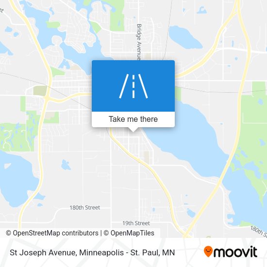 St Joseph Avenue map