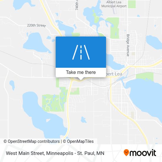 West Main Street map