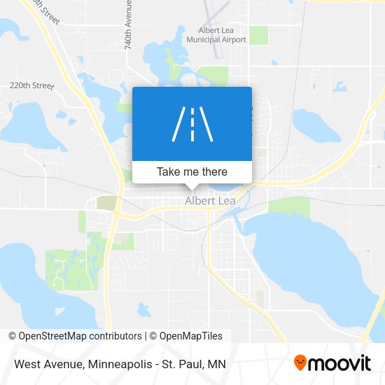 West Avenue map