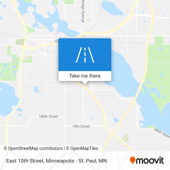 Mapa de East 10th Street