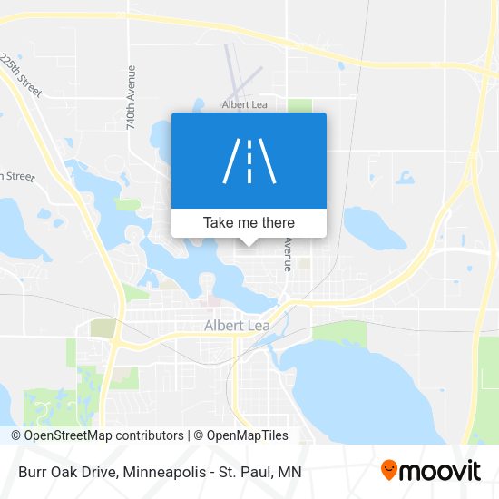 Burr Oak Drive map