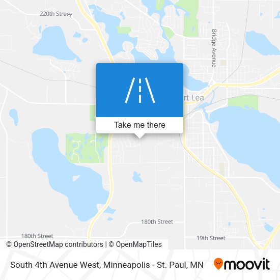 South 4th Avenue West map