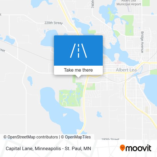 Mapa de Capital Lane