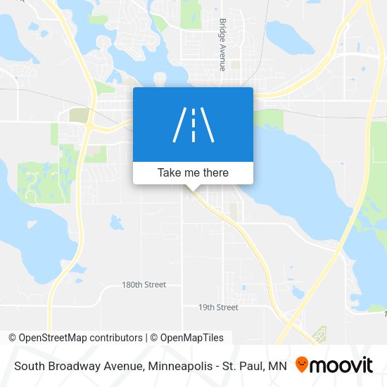 South Broadway Avenue map