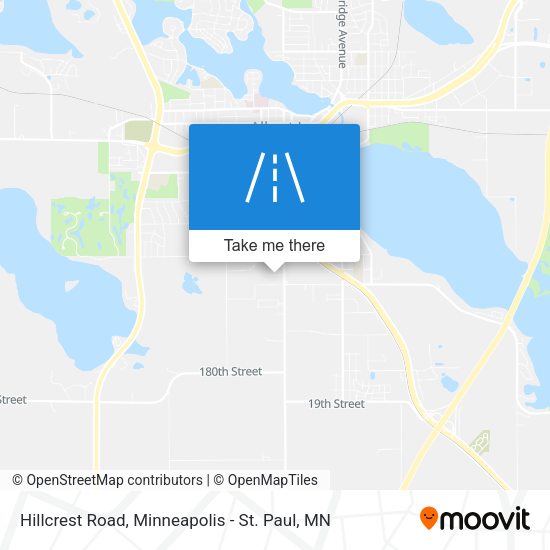 Hillcrest Road map
